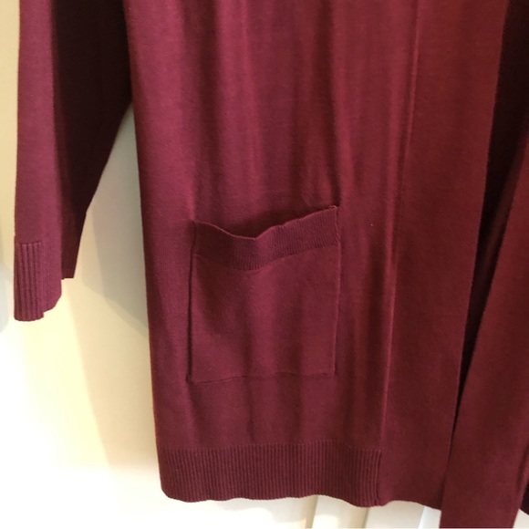 CLEO Burgundy Cardigan or Sweater NWT - Picture 4 of 9